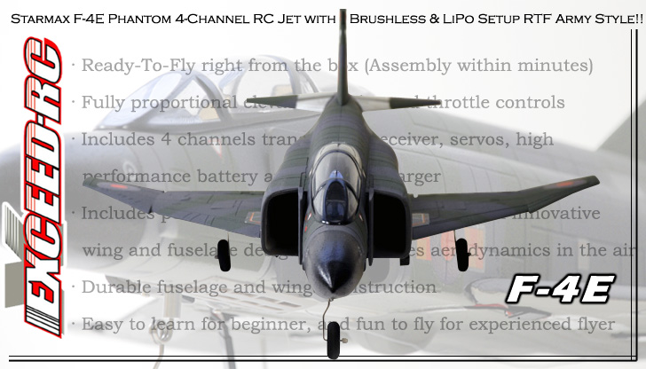 Ready for a Ducted Fan RC Jet? All-New Exceed RC F4E Phantom EDF Radio 